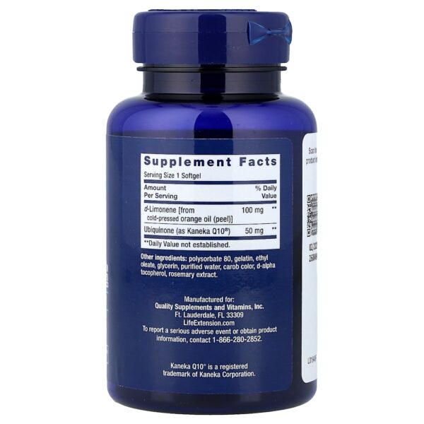 Life Extension - CoQ10 com d-Limoneno 60 Cápsulas Softgel