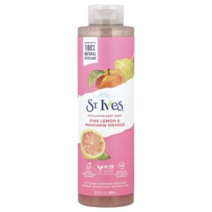 St. Ives Sabonete Líquido Esfoliante Limão Rosa e Mandarina 650 ml