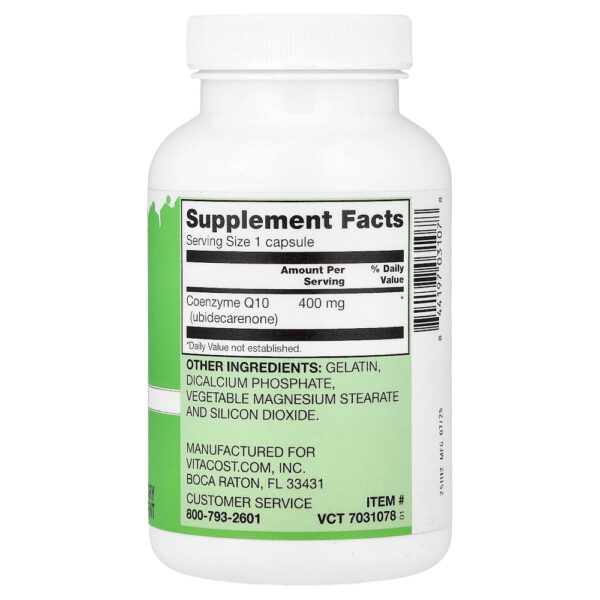 Vitacost - CoQ10 400 mg 120 Cápsulas