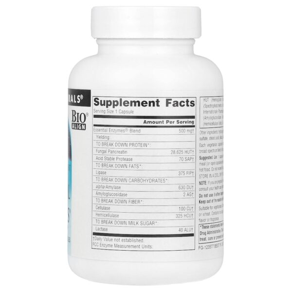 Source Naturals - Daily Essential Enzymes 500 mg 120 Cápsulas Vegetarianas