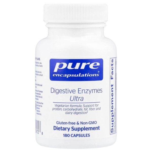 Pure Encapsulations - Enzimas Digestivas Ultra 180 Cápsulas
