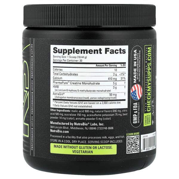 Nutrabio Labs - Creatina + HMB Ponche do Paraíso 313 g
