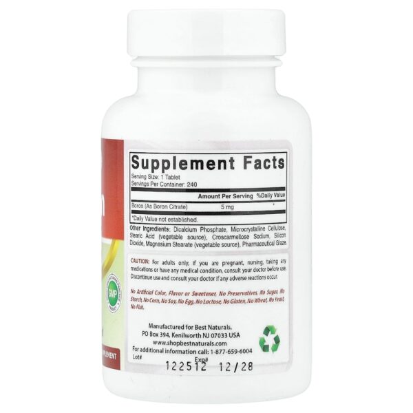 Best Naturals - Boro 5 mg 240 Comprimidos