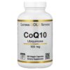 California Gold Nutrition - CoQ10 Ubiquinona de Classe USP 100 mg 360 Cápsulas Vegetais