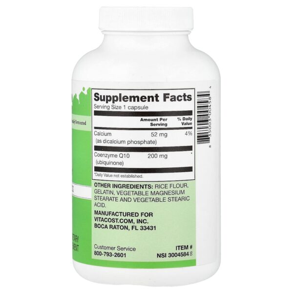 Vitacost - CoQ10 200 mg 240 Cápsulas