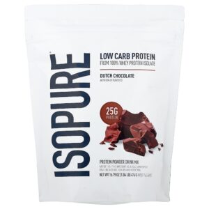 Isopure - Proteína em Pó Low Carb Chocolate Holandês 476 g