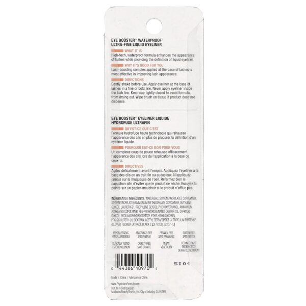 Physicians Formula - Eye Booster Delineador Líquido Ultrafino à Prova D'água PF10970 Preto Profundo 1 ml