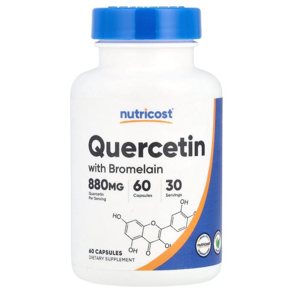 Nutricost - Quercetina com Bromelaína 60 Cápsulas