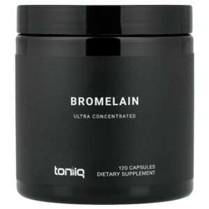 Toniiq - Bromelina 120 Cápsulas (500 mg por Cápsula)