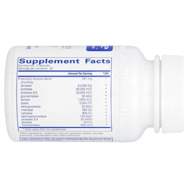 Pure Encapsulations - Enzimas Digestivas Ultra 90 Cápsulas