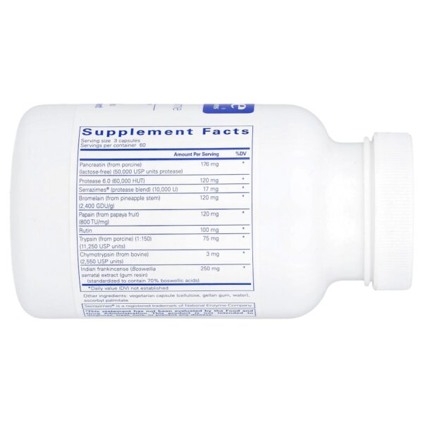 Pure Encapsulations - Complexo de Enzimas Sistêmicos 180 Cápsulas