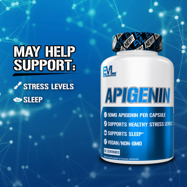 EVLution Nutrition - Apigenina 50 mg 30 Cápsulas Vegetais