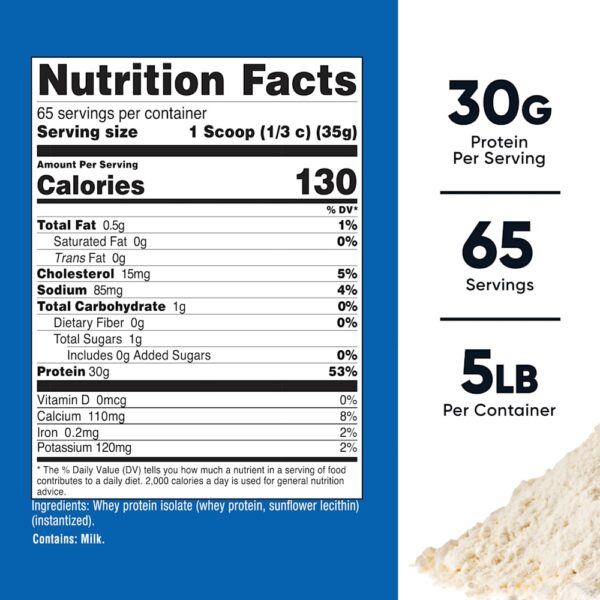Nutricost - Isolado de Proteína Whey Sem Sabor 2,268 kg