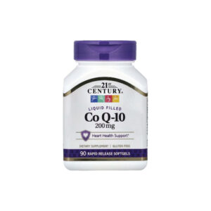 Coenzima CoQ-10 Líquida 200mg 90 Cápsulas Softgel - 21st Century