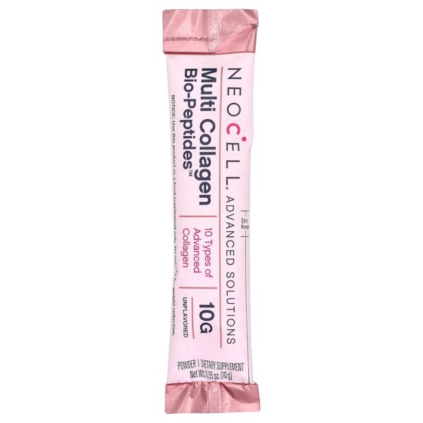 NeoCell - Advanced Solutions Multicolágeno Bio-Peptides em Pó Sem Sabor 20 Embalagens Stick-pack 10 g Cada