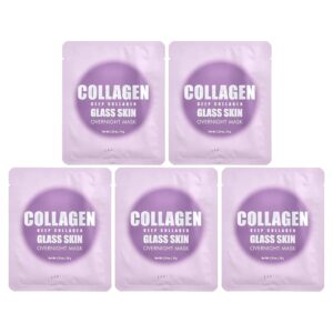 Lapcos - Máscara de Beleza Noturna para a Pele Copo de Colágeno Profundo 4 Folhas 35 g Cada