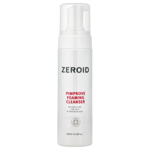 Zeroid - Pimve Espuma de Limpeza Para Pele Oleosa e Danificada 200 ml