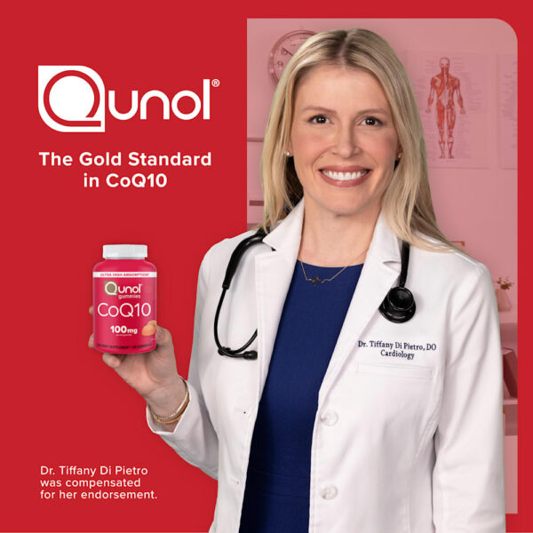 Qunol - Gomas de CoQ10 Laranja Intensa 60 Gomas (50 mg por Goma)