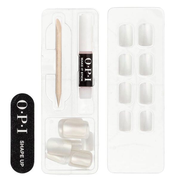 17-296.jpg OPI - Unhas Autocolantes Instantâneas On Point Comprimento Curto Cor: Kyoto Pearl Kit com 27 Unidades