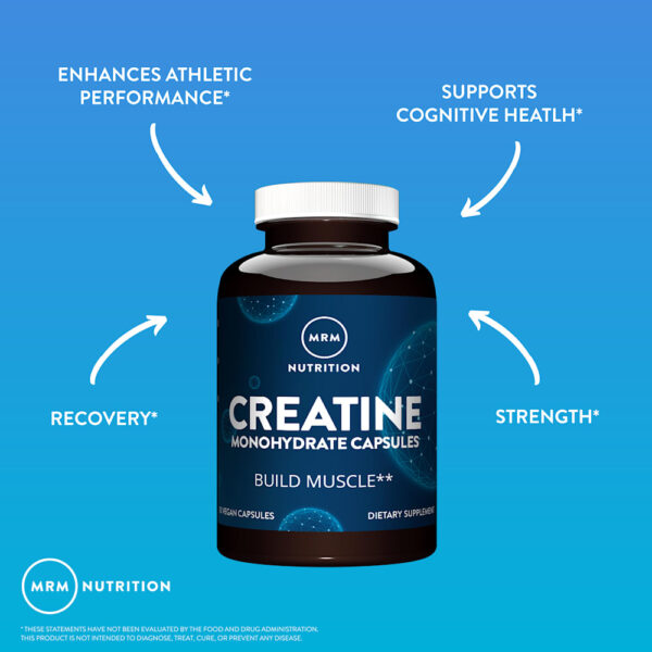 17-83.jpg MRM Nutrition - Creatina Mono-hidratada 90 Cápsulas (833.3 mg por Cápsula)