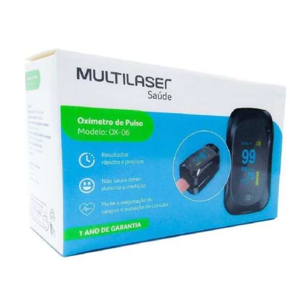 Oxímetro de Dedo Oxygen Multilaser Saúde - HC261