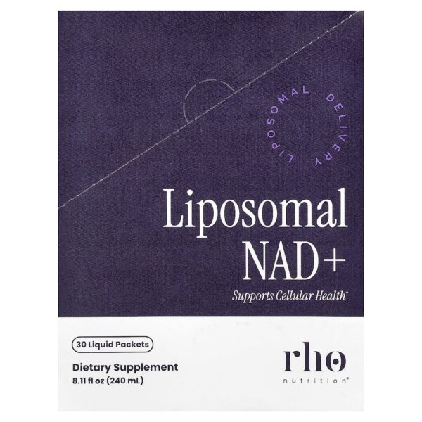 Rho Nutrition - NAD+ Lipossomal 30 Embalagens Líquidas 8 ml Cada