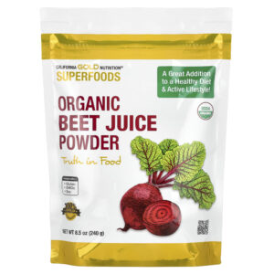 California Gold Nutrition - Superfoods Suco em Pó de Beterraba Orgânica 240 g
