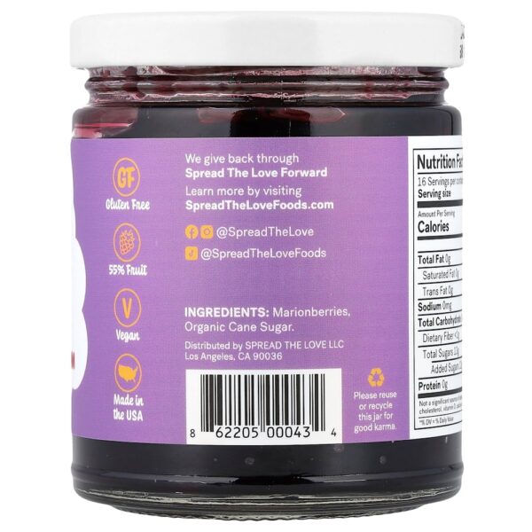 Spread The Love - Geleia Artesanal de Marionberry 326 g