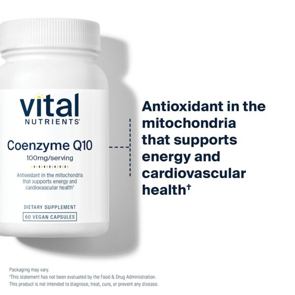 Vital Nutrients - Coenzima Q10 100 mg 60 Cápsulas Veganas