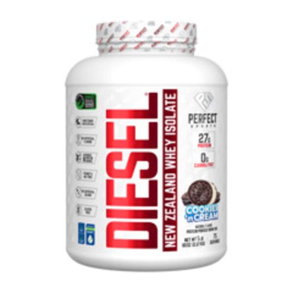 PERFECT Sports - Diesel Isolado de Whey da Nova Zelândia Biscoitos e Creme 2,27 kg