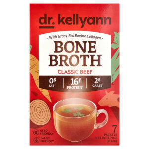 Dr. Kellyann - Caldo de Ossos Carne Clássica 7 Embalagens 19,1 g Cada