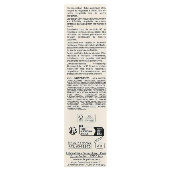 19-252.jpg Embryolisse - Creme Radiant Complexion Brilho de Damasco 30 ml