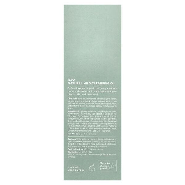 ilso - Óleo de Limpeza Suave Natural 200 ml