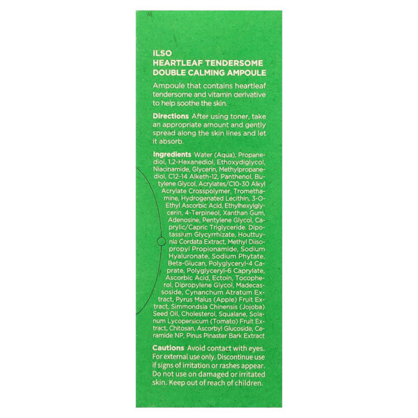 19-280.jpg ilso - Heartleaf Ampola Dupla Calmante Tendersome 30 ml