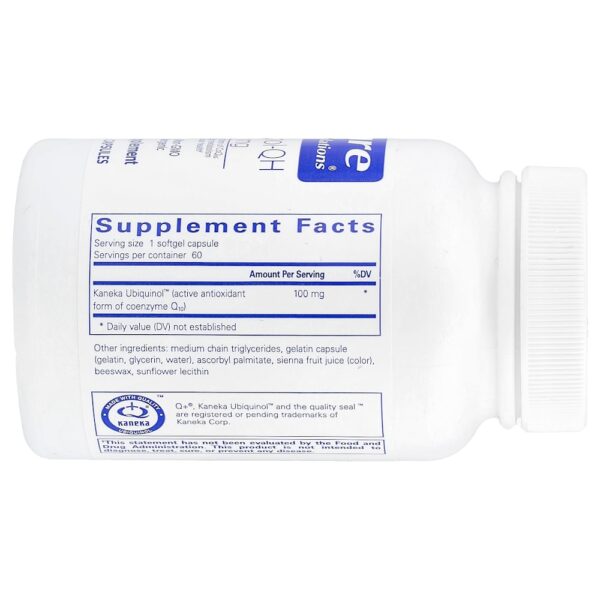 Pure Encapsulations - Ubiquinol-QH 100 mg 60 Cápsulas Softgel