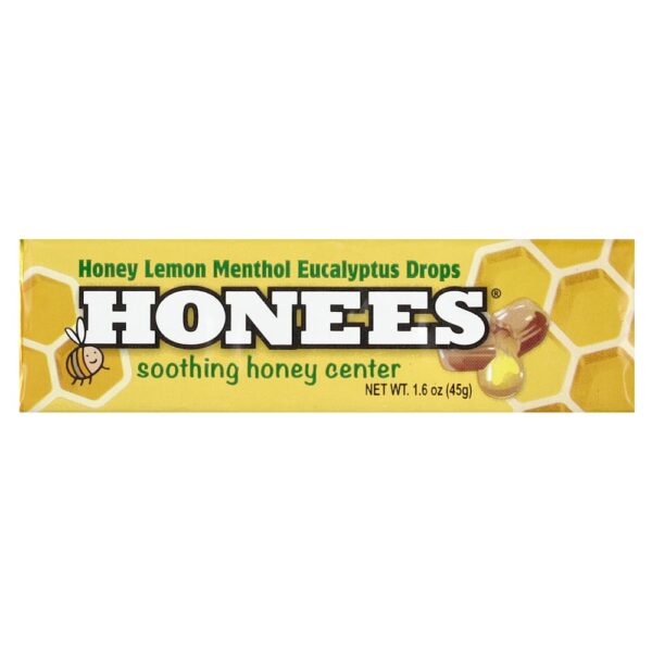 Honees - Pastilhas de Mel Limão Mentol e Eucalipto 45 g