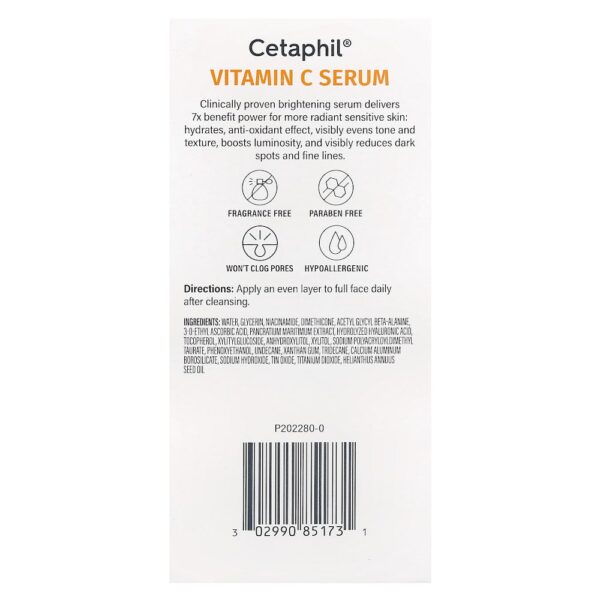 Cetaphil - Sérum com Vitamina C Sem Perfume 30 ml
