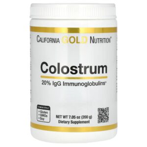 California Gold Nutrition - Colostro em Pó Concentrado 200 g