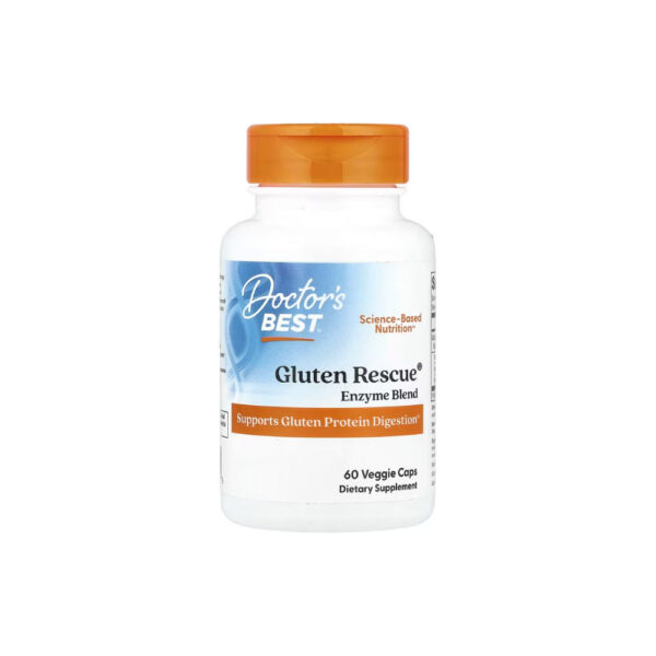 Mistura de Enzimas Gluten Rescue® 60 Veg Cápsulas - Doctor's Best
