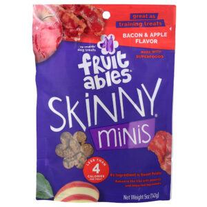 Fruitables - Skinny Minis Guloseima para Cães Bacon e Maçã 141 g
