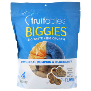 Fruitables - Biggies Guloseimas para Cães Abóbora e Mirtilo de Verdade 454 g