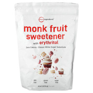 Micro Ingredients - Adoçante de Fruta-dos-Monges com Eritritol 1.814 g