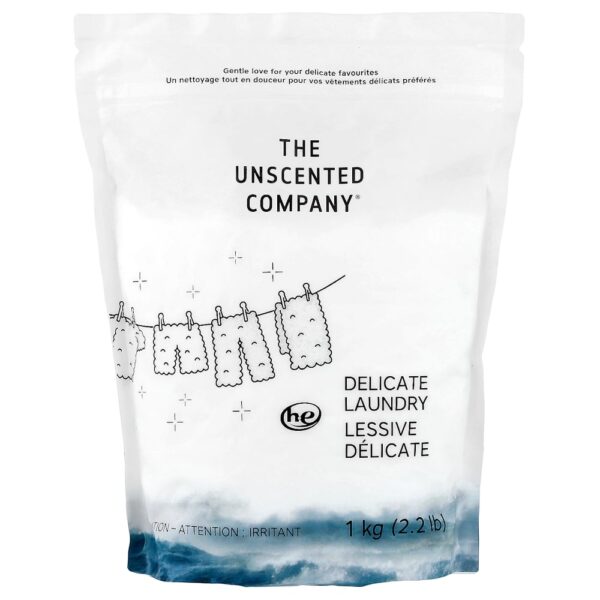 The Unscented Company - Lavagem de Roupas Delicadas Sem Perfume 1 kg