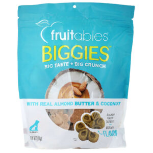 Fruitables - Biggies Guloseimas para Cães Manteiga de Amêndoa e Coco 454 g