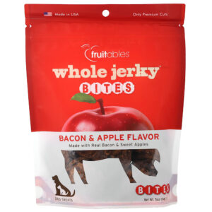 Fruitables - Whole Jerky Bites Guloseimas para Cães Bacon e Maçã 141,7 g