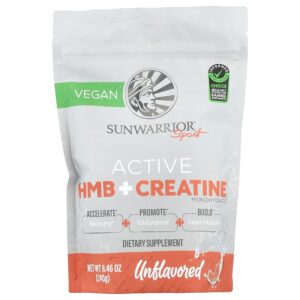 Sunwarrior - Sport HMB Ativo + Creatina Mono-Hidratada Sem Sabor 240 g