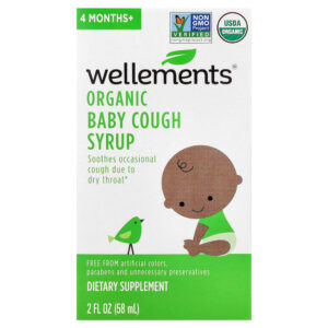 Wellements Xarope Orgânico para Tosse do Bebê 4+ Meses 58 ml