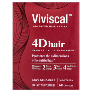 Viviscal - Suplemento para o Ciclo de Crescimento Capilar 4D 60 Cápsulas