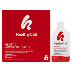 HealthyCell - Saúde Vascular e Cardíaca Morango 30 Embalagens de Gel 25 ml Cada