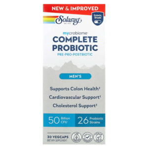 Solaray - Mycrobiome Probiótico Completo Homens 30 VegCaps